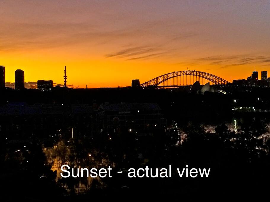 Sunset - actual view