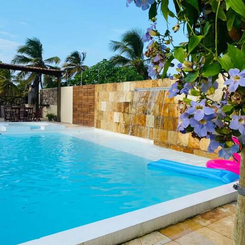 Casa Dférias Icaraizinho - pool, waterfall hydro