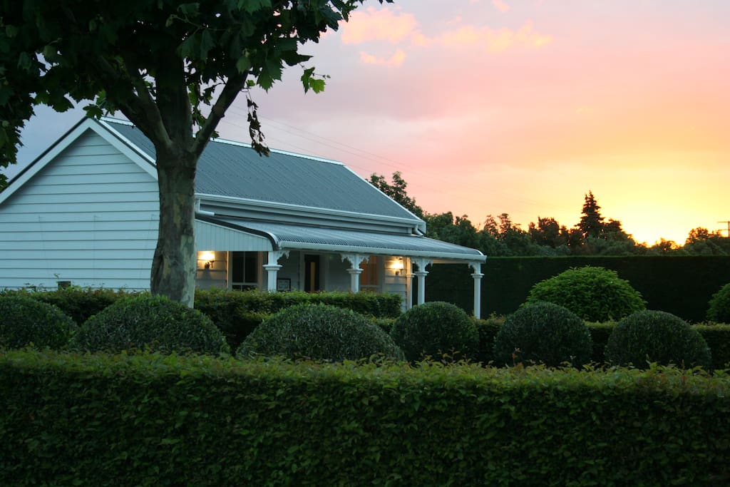 Cottage at dusk