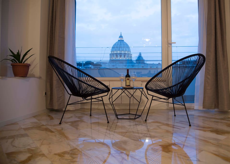 Living room with fantastic view