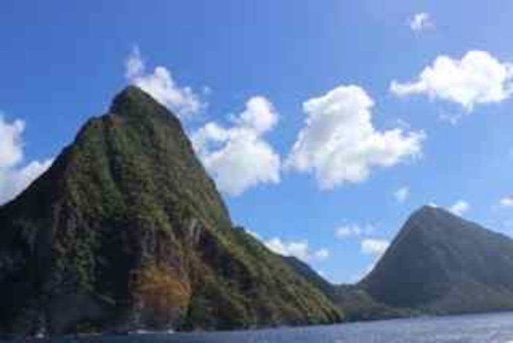 Famous Pitons - just a short trip from villa!