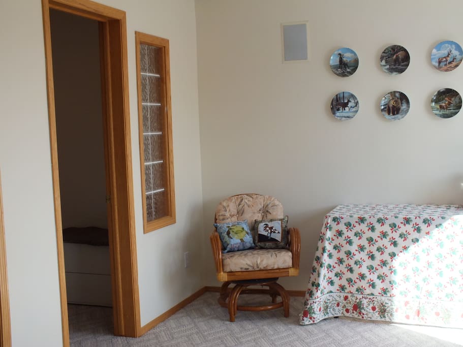 Entrance to private bedroom.