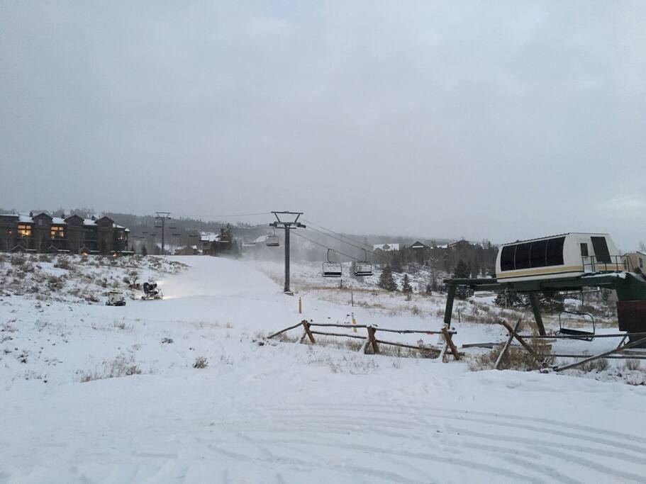 Just seconds from the lifts
