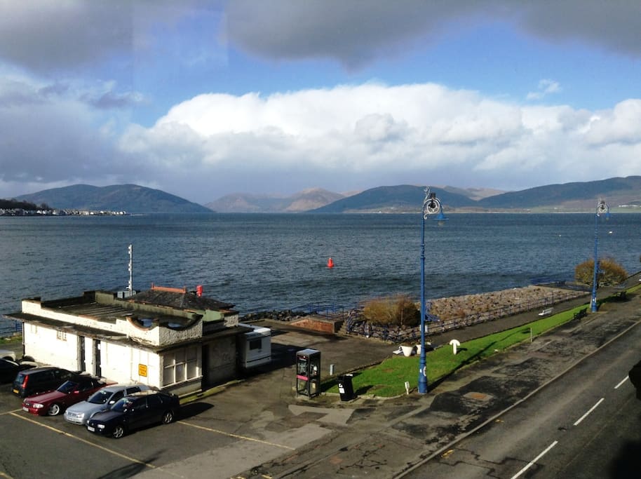 View from living room and bedrooms