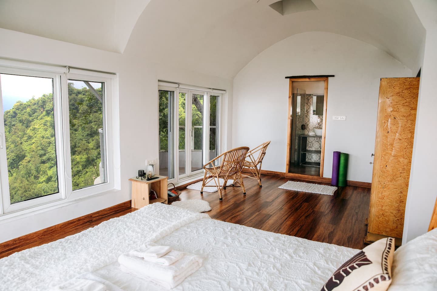 Earthship homestay interior