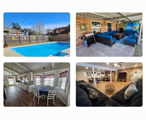 Cajun Oasis 6 BR retreat w/ pool