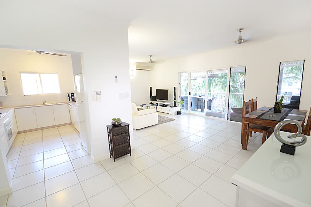 Kitchen is spacious and has everything you need.