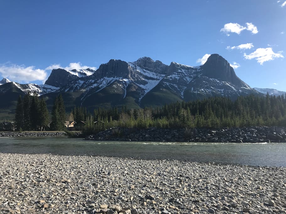 Bow River two blocks away