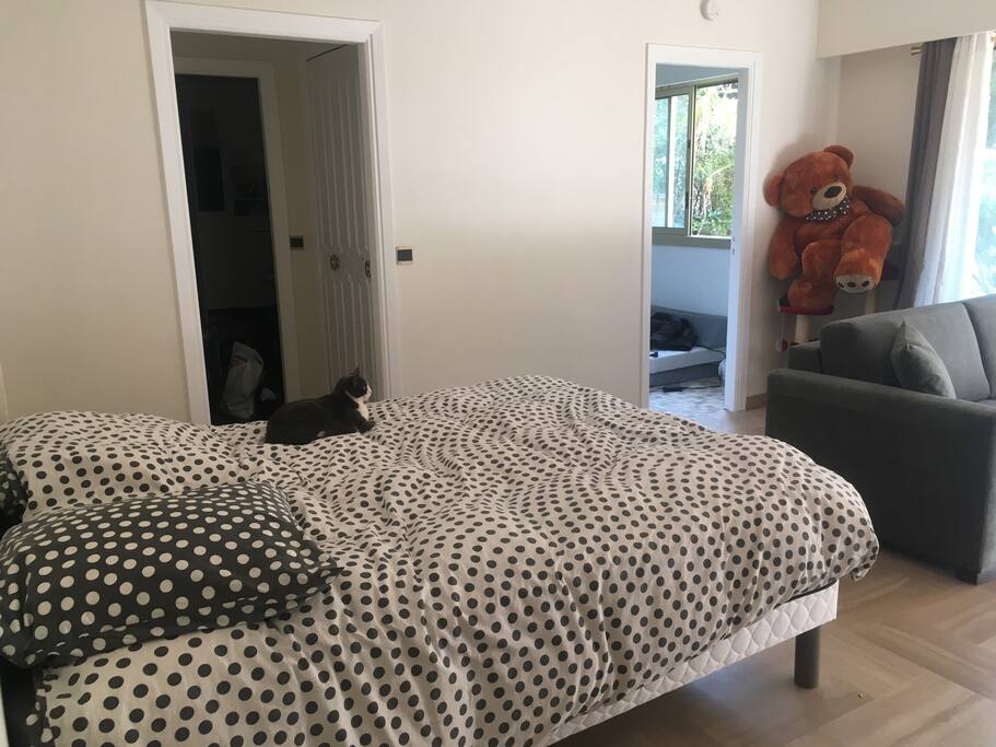 Chambre lit 160, pièce orientée nord ouest pour bien dormir au frais