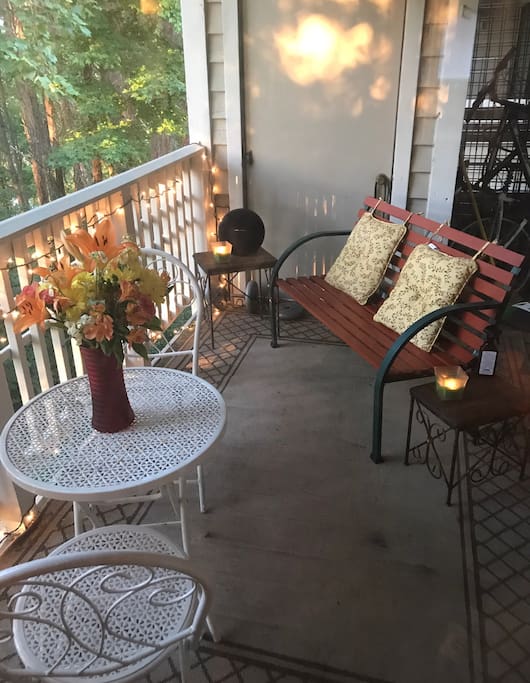 Have coffee on the back deck or just sit and collect your thoughts.