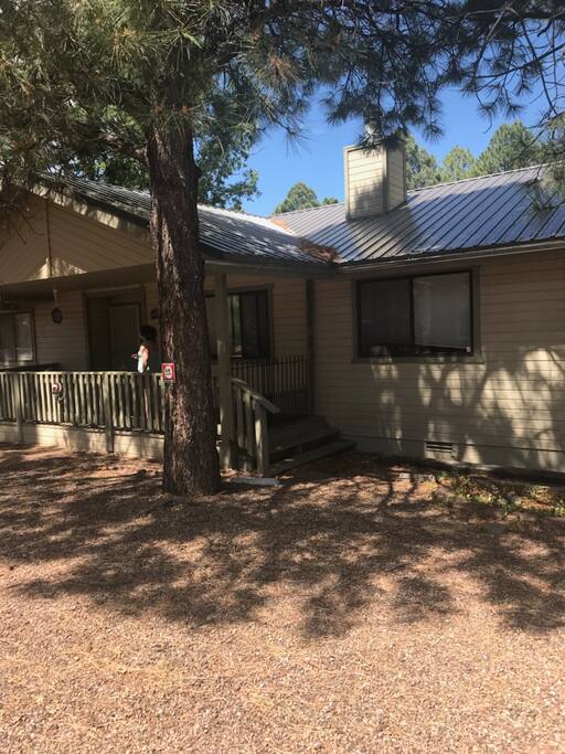 Front with covered porch