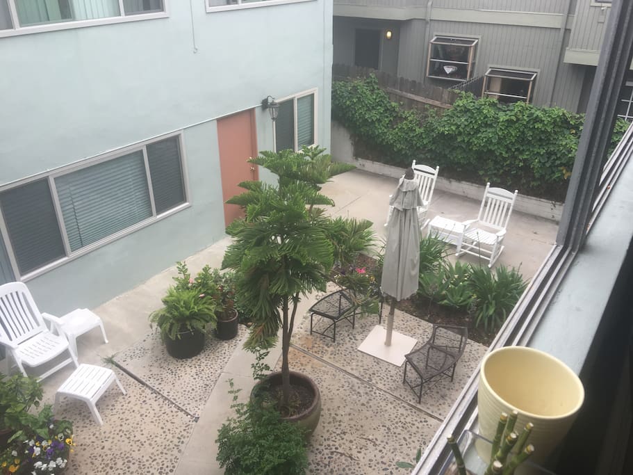 Terrace overlooking Landscaped Garden