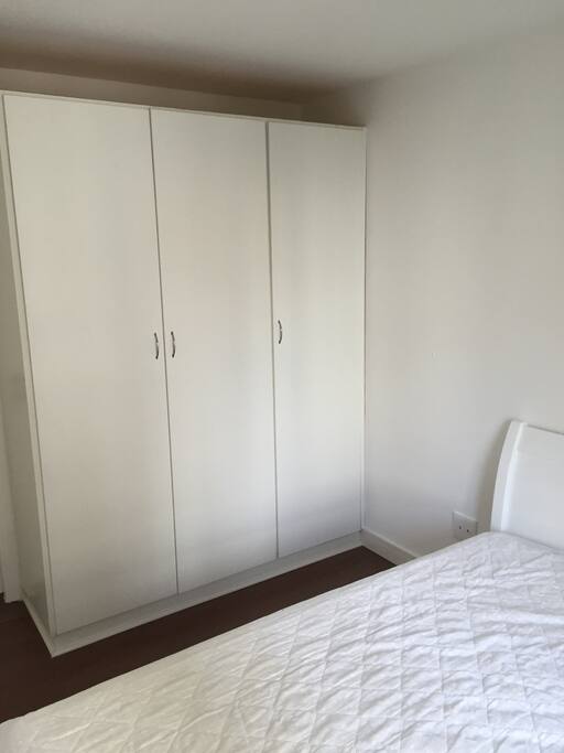 Closet in the sleeping room with enough space for 2-3 people