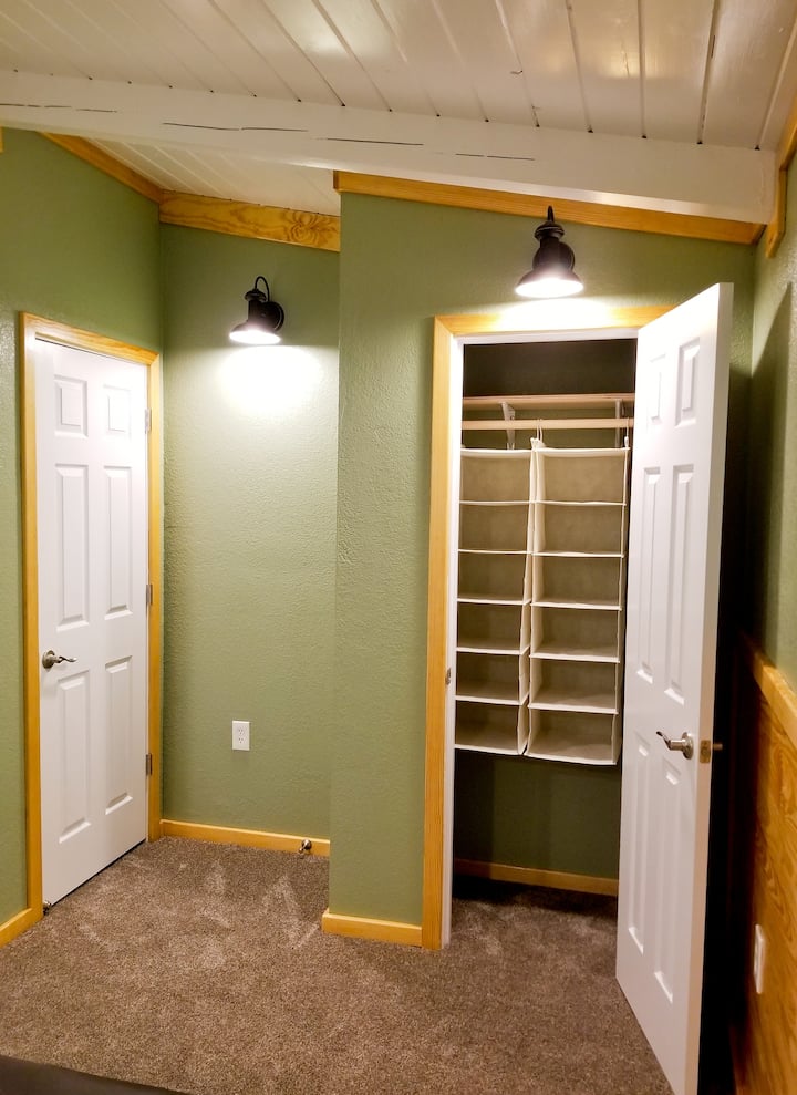 Upstairs queen bedroom ......  This bedroom offers a "SOFT" mattress.