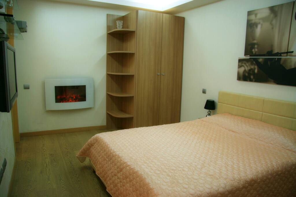 New electric fireplace for warmth and comfort