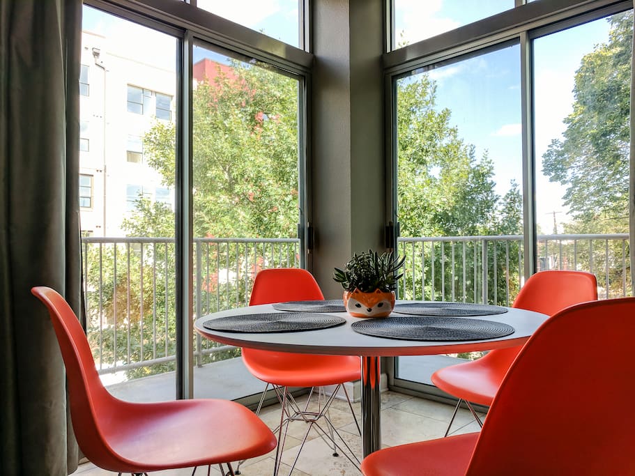 Enjoy your own private dining spot.