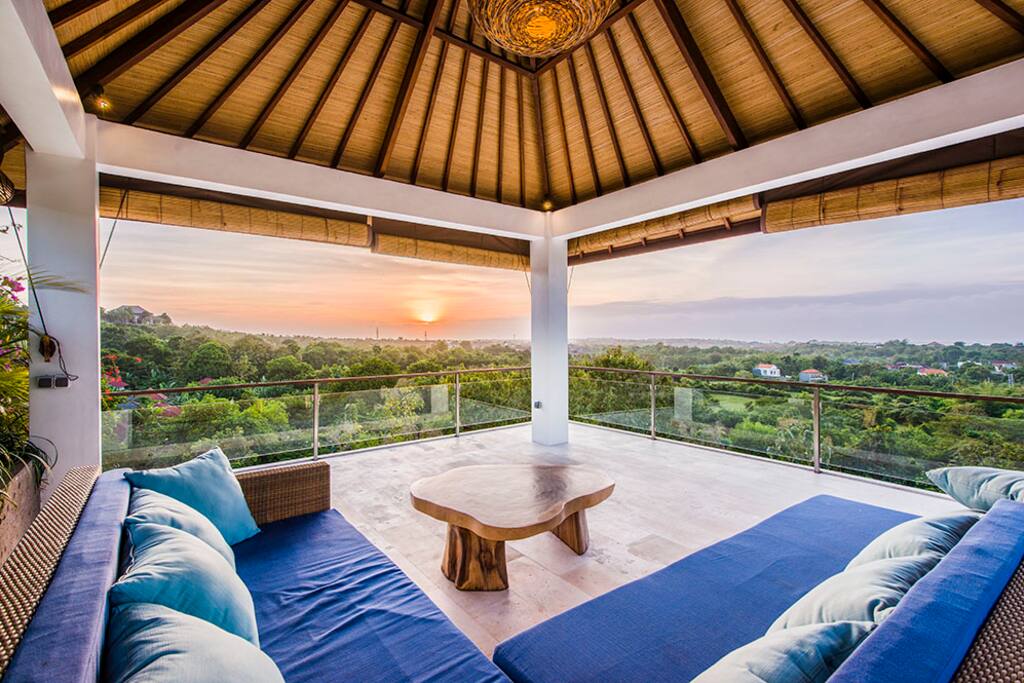 Sunset at the rooftop