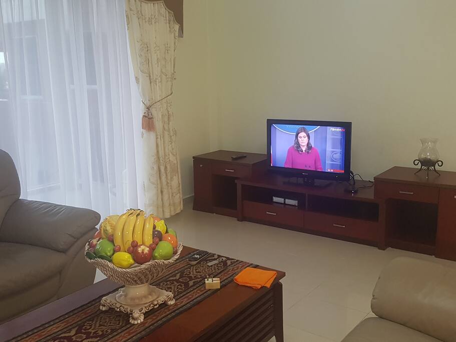 Main living room with British channels
