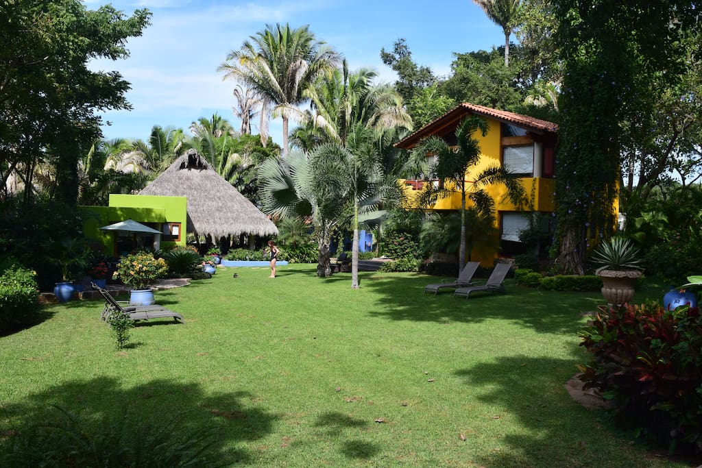 Casa Juanita gardens and lawn.