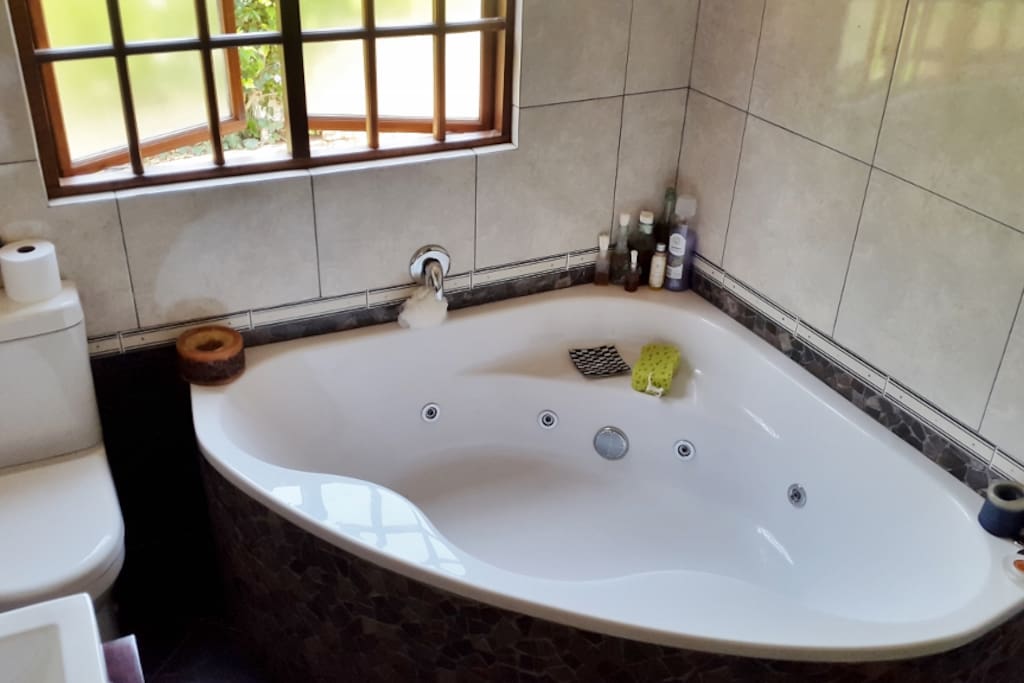 En suite bathroom hot tub