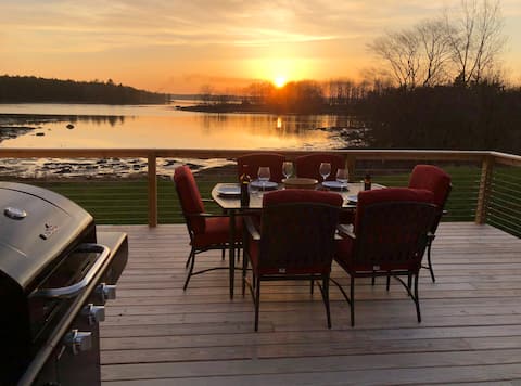 Waterfront with dreamy sunsets