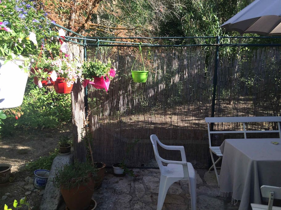 Terrasse ombragée