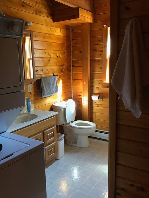 1st floor bathroom with washer/dryer