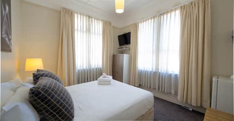 Hotel - Private Double Room - Shared Bathroom