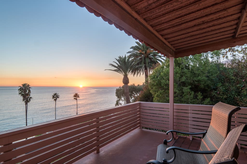 Sunset on the terrace