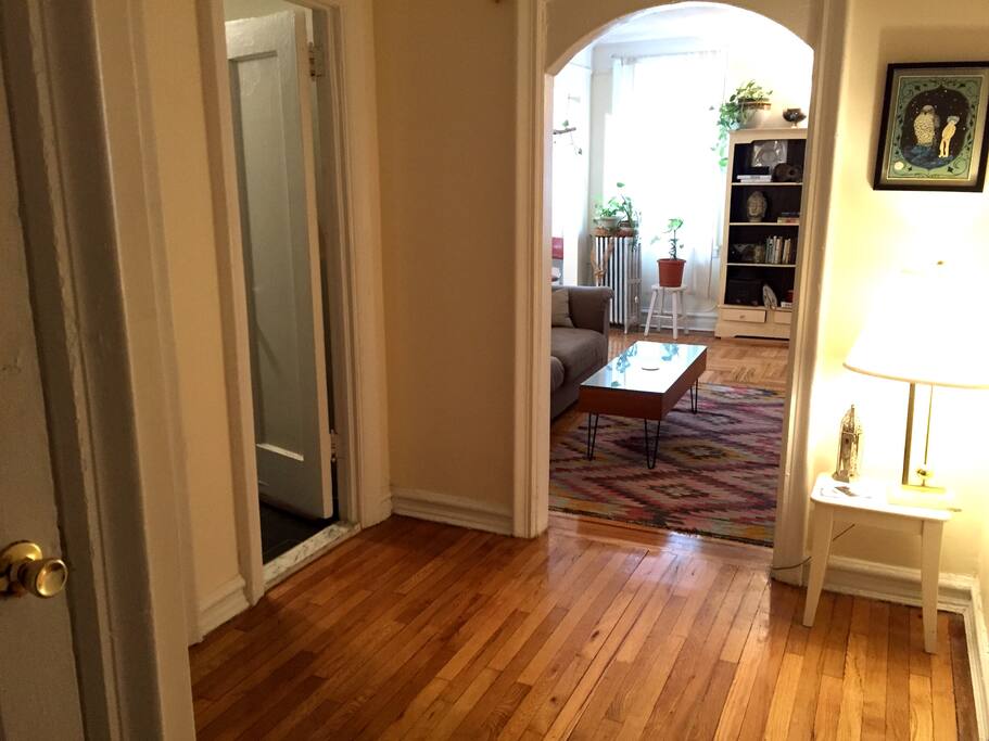 Entryway for shoes, bags, coats, bikes, etc.