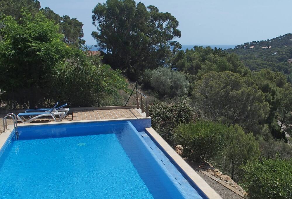 la piscine avec vue sur la mer