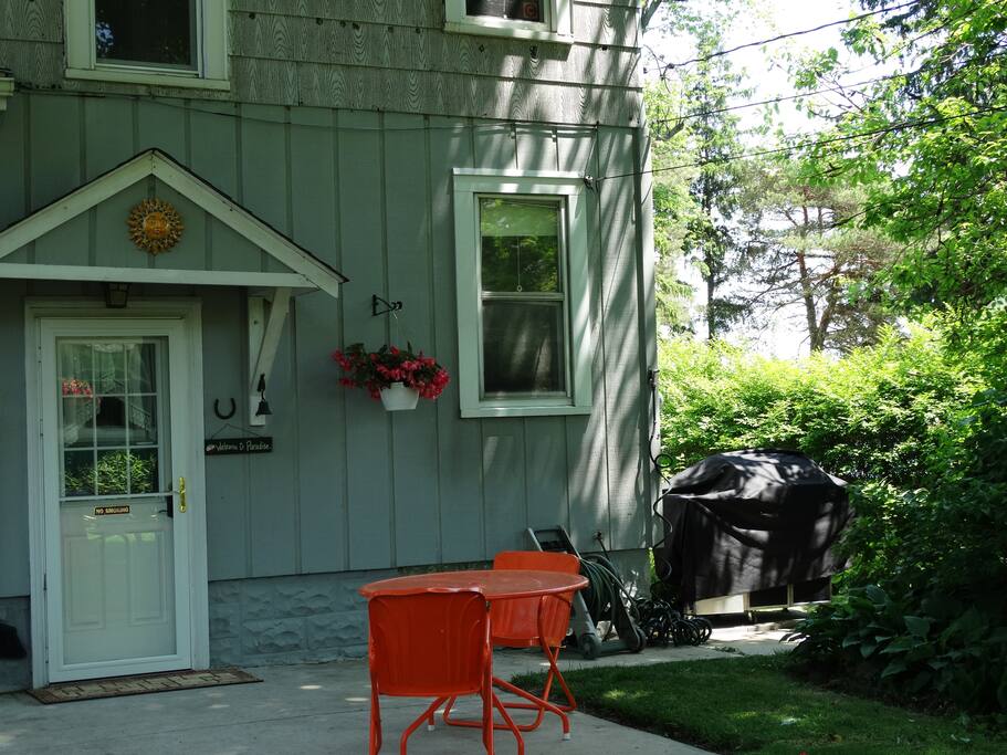 Main house with natural gas grill
