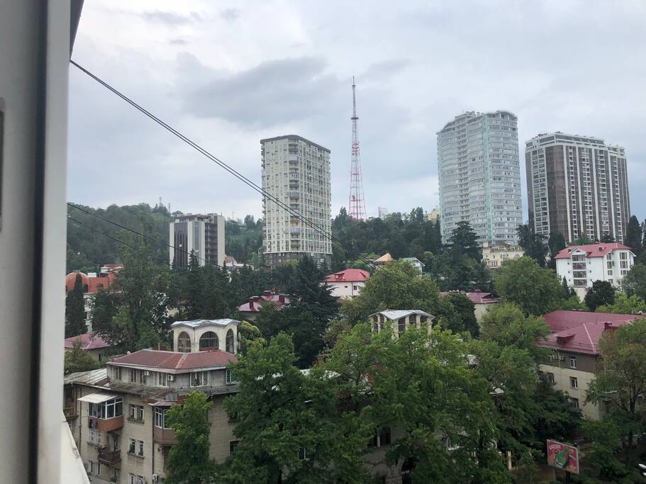 вид на город