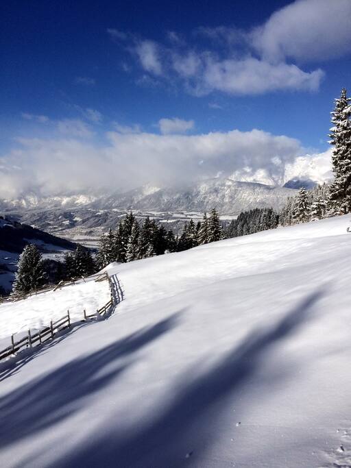 Winterlicher Karwendelblick nach Nordwest
