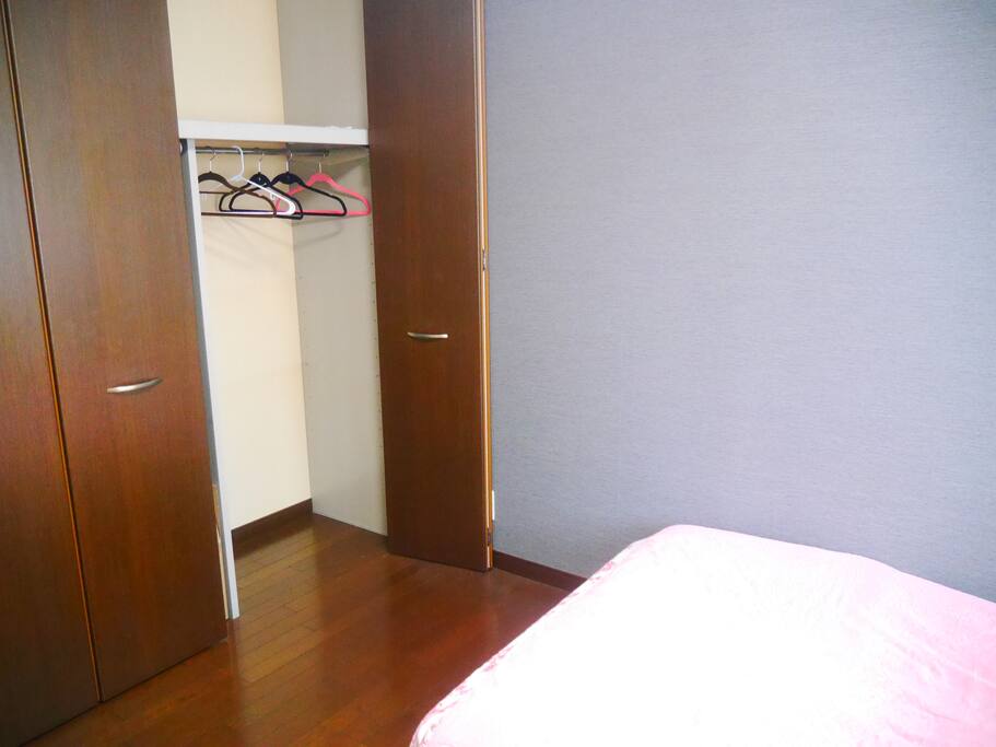 Closet in bedroom