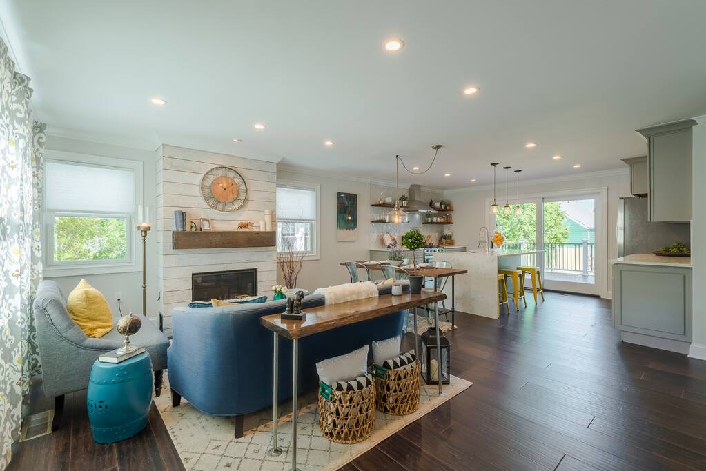 open concept living area