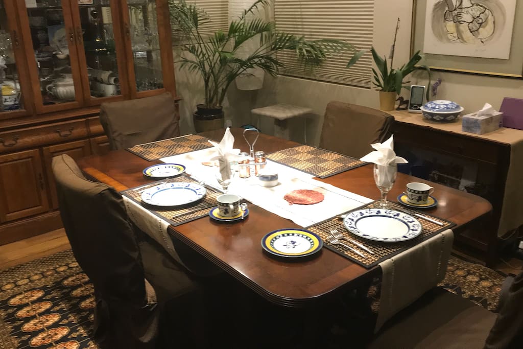 Breakfast table