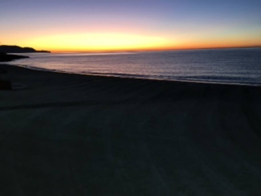 Espectacular sunrise from Torrecilla beach and from the Torresol roof terrace