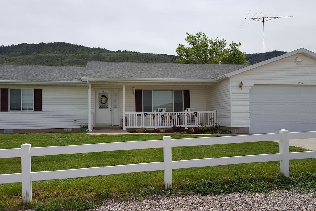 Two car garage, easy access from the main road. Lots of room to breathe.