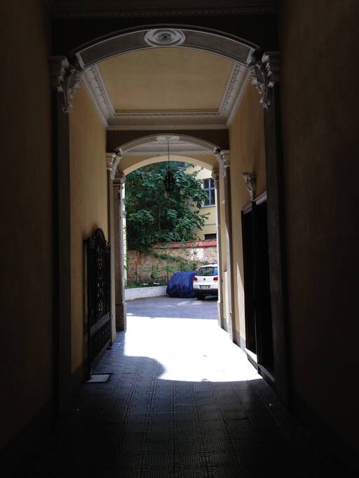 The entrance