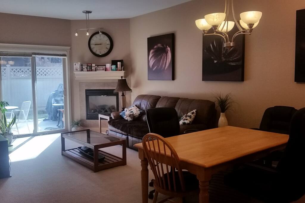 Living room/kitchen table.