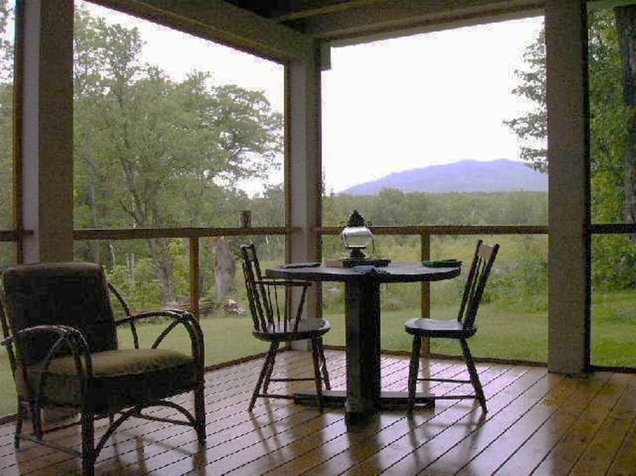 The screened porch