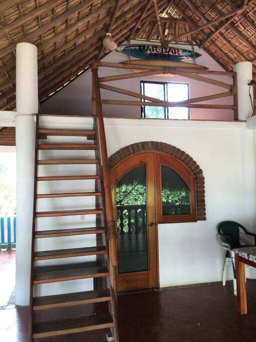 Steps up to 3rd floor