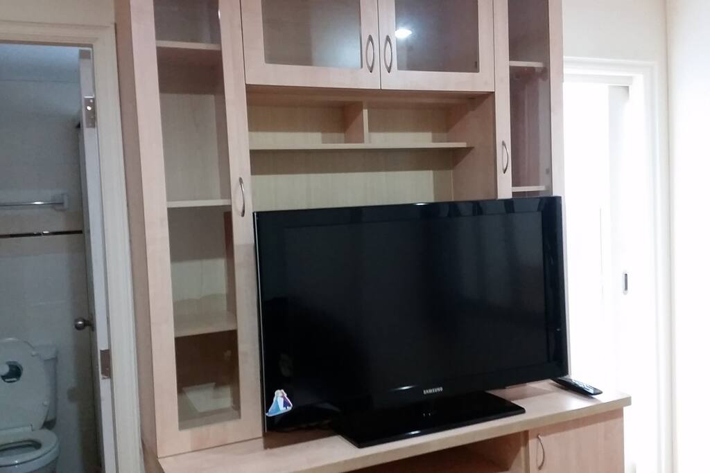 TV and bathroom