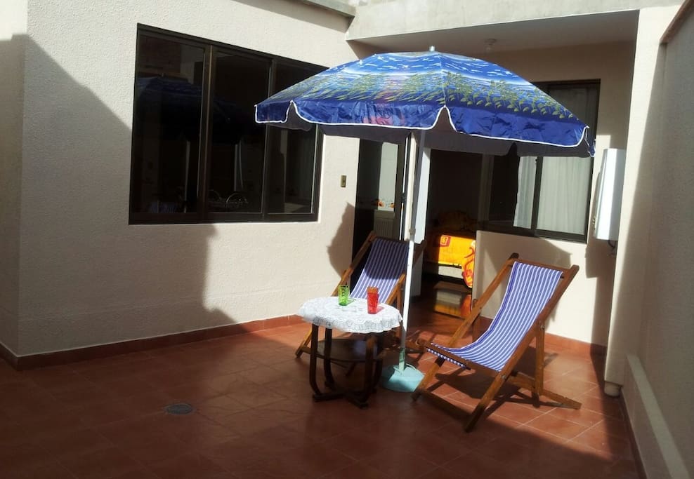Sunny patio