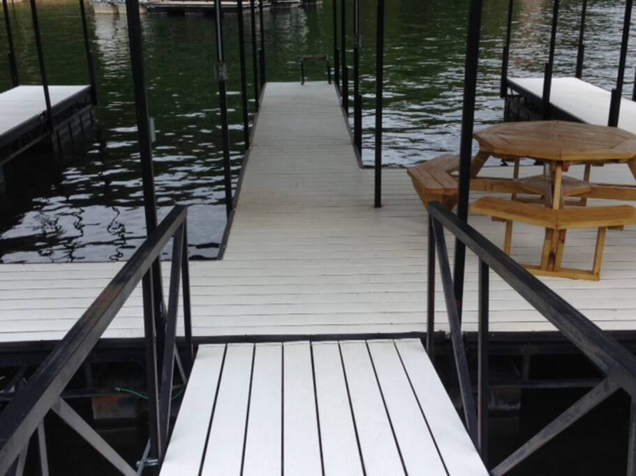 Two boat slips.