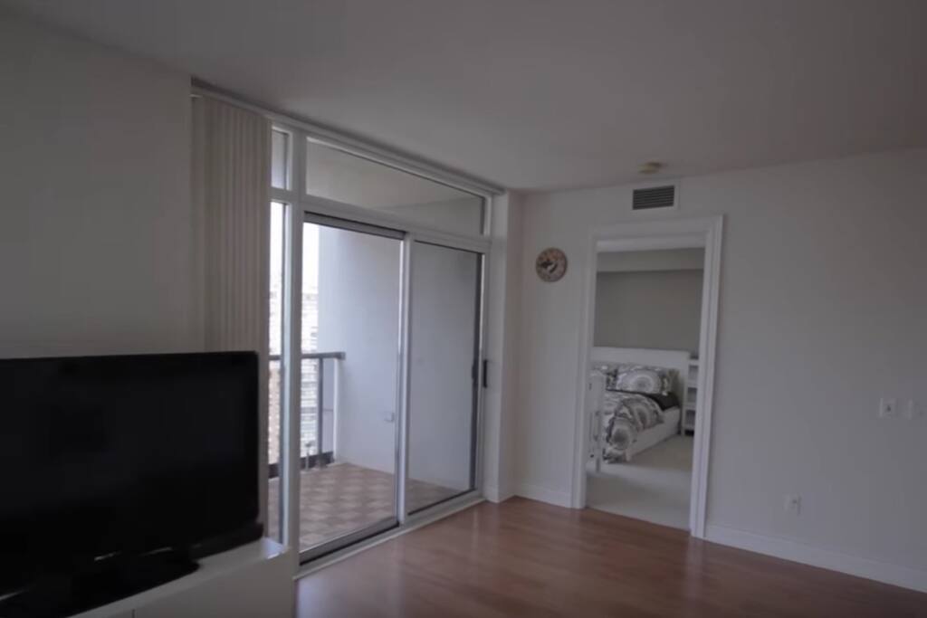 Balcony with nice view, master bedroom next to balcony