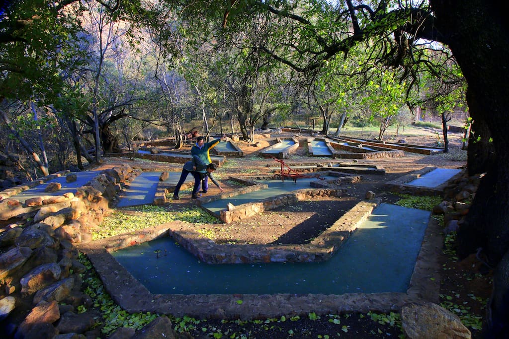 Communal mini golf course