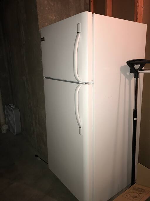 Fridge for guest in basement