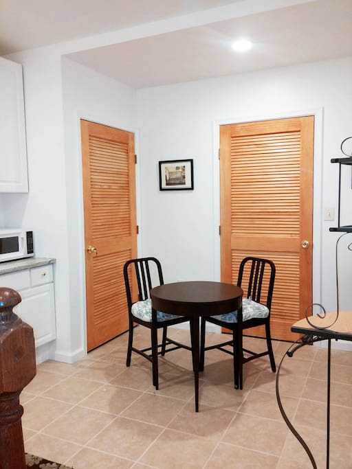 Private kitchenette not shared and locked from other guest area.
